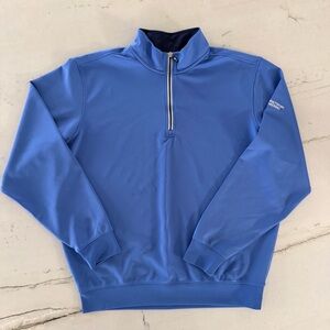 Fairway And Greene Mens Xl Blue Quarter Zip Golf